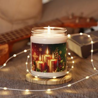 Picture of Merry  Bright  Christmas Scented 9 oz Candle